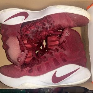 Maroon Nike sneaker